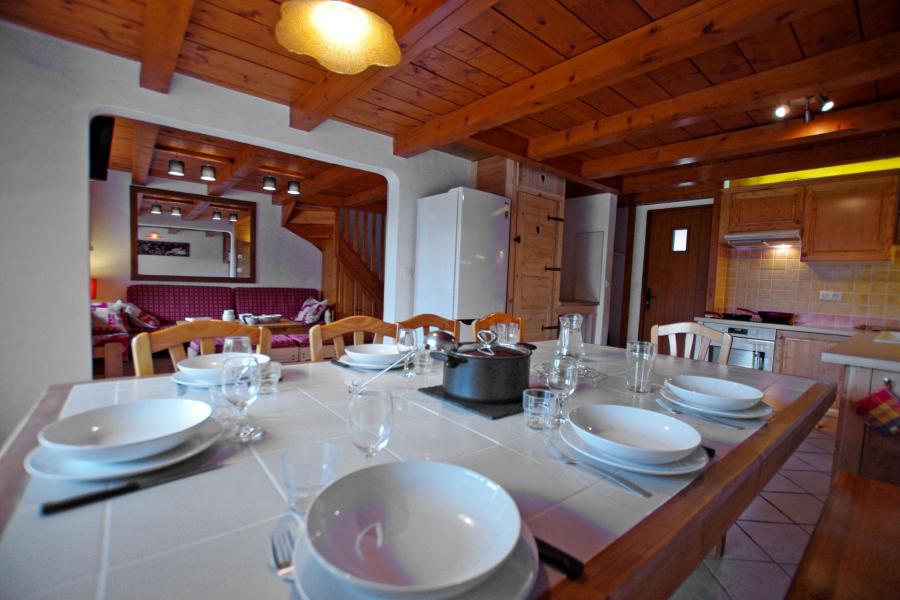 Ski verhuur Appartement triplex 6 kamers 12 personen (002CH) - Résidence l'Echayer - Champagny-en-Vanoise - Eetkamer