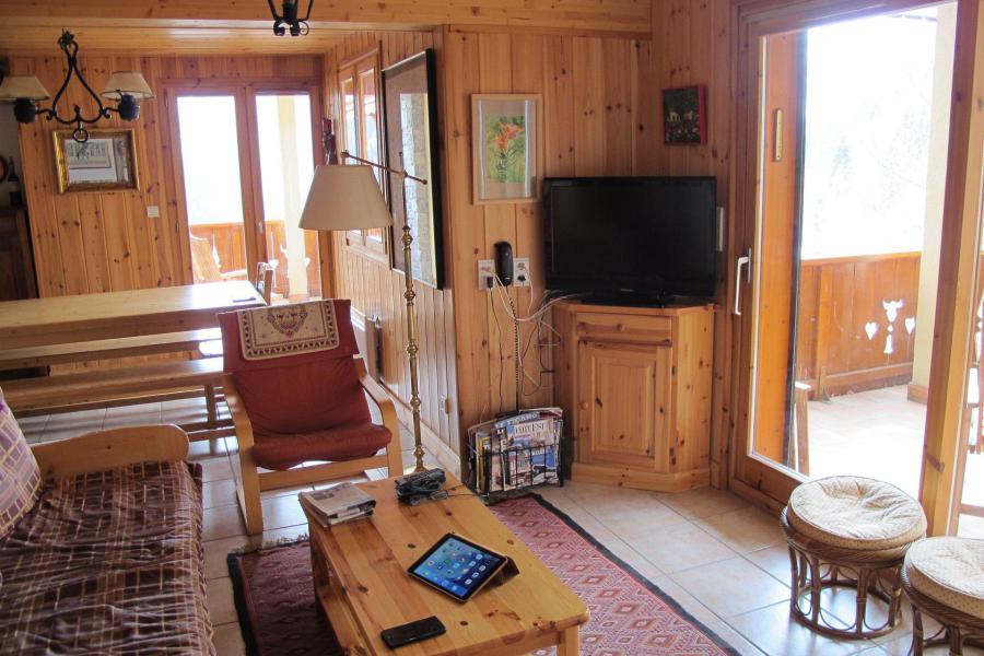 Ski verhuur Appartement 5 kamers 8 personen (016P) - Résidence la Tour du Merle - Champagny-en-Vanoise - Woonkamer
