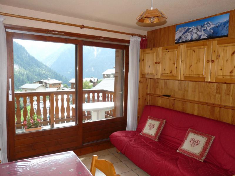 Ski verhuur Studio bergnis 4 personen (037CL) - Résidence le Centre - Champagny-en-Vanoise - Woonkamer