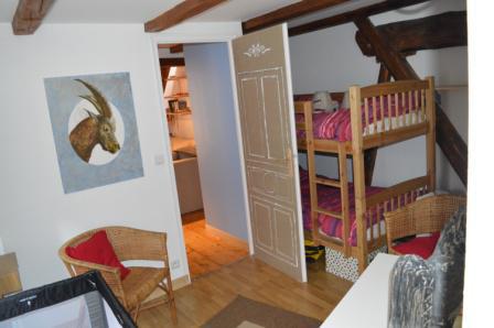 Skiverleih Wohnung 3 Mezzanine Zimmer 6 Leute (010CL) - Résidence le Dahu - Champagny-en-Vanoise - Schlafzimmer