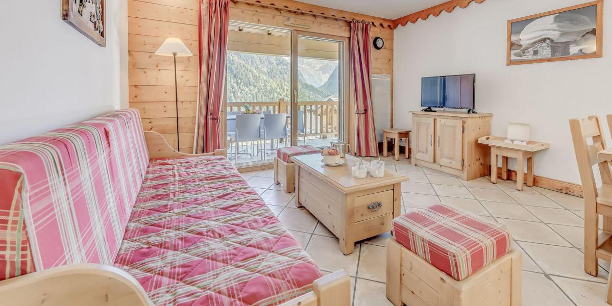 Ski verhuur Appartement 3 kamers 6 personen (B21P) - Résidence les Alpages - Champagny-en-Vanoise - Woonkamer