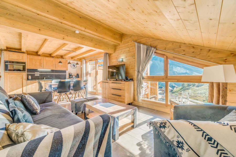Ski verhuur Appartement 2 kamers mezzanine 6 personen (B15P) - Résidence les Balcons Etoilés - Champagny-en-Vanoise - Woonkamer