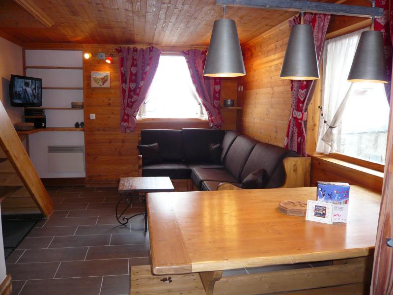 Skiverleih 3 Zimmer Chalet für 7 Personen - Résidence les Edelweiss - Champagny-en-Vanoise - Wohnzimmer