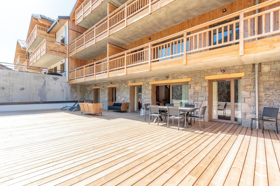 Rent in ski resort 4 room apartment 6 people (B02) - Résidence les Terrasses de la Vanoise - Champagny-en-Vanoise - Terrace