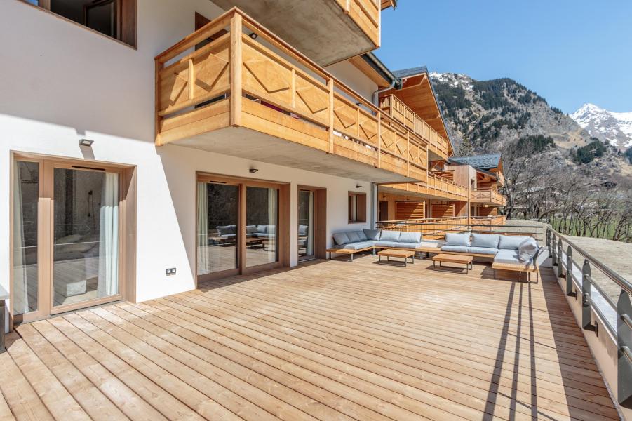 Skiverleih 5-Zimmer-Appartment für 10 Personen (A02) - Résidence les Terrasses de la Vanoise - Champagny-en-Vanoise - Terrasse