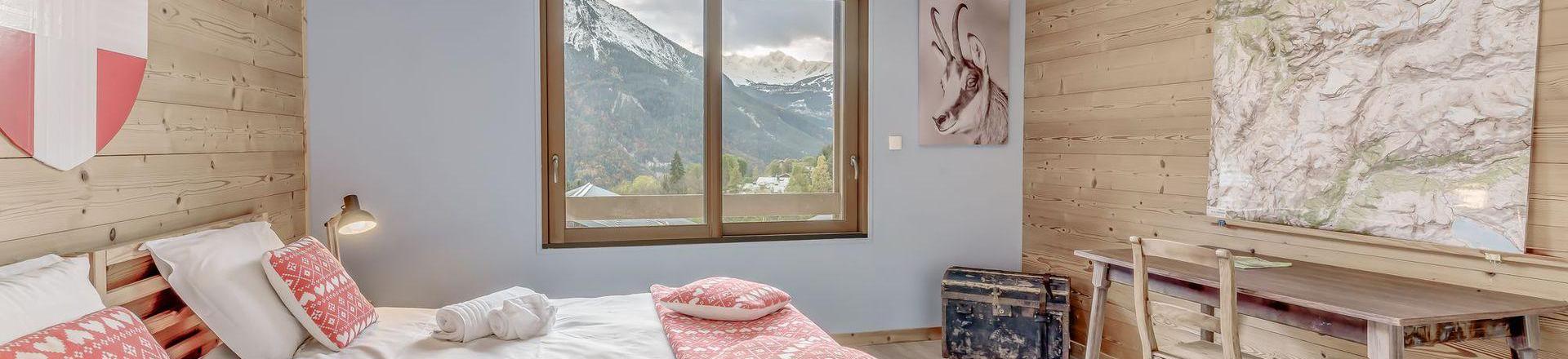 Rent in ski resort 6 room chalet 10 people (CH) - Chalet le Sérac - Champagny-en-Vanoise - Bedroom