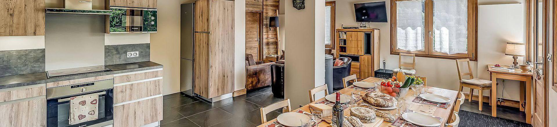 Location au ski Chalet 5 pièces 10 personnes (CH) - Chalet les Lauzes - Champagny-en-Vanoise - Séjour