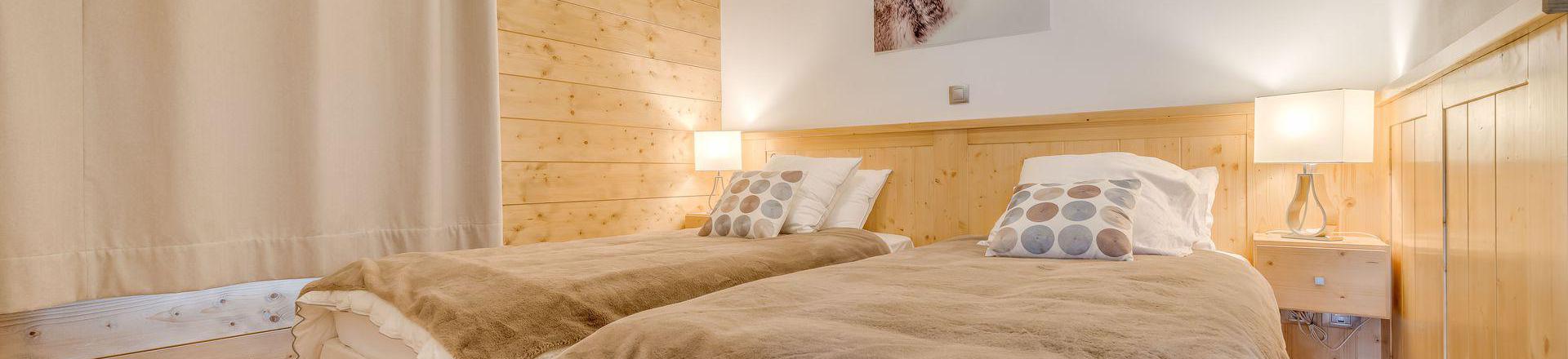 Skiverleih 3-Zimmer-Appartment für 6 Personen (B09P) - Résidence les Balcons Etoilés - Champagny-en-Vanoise - Schlafzimmer