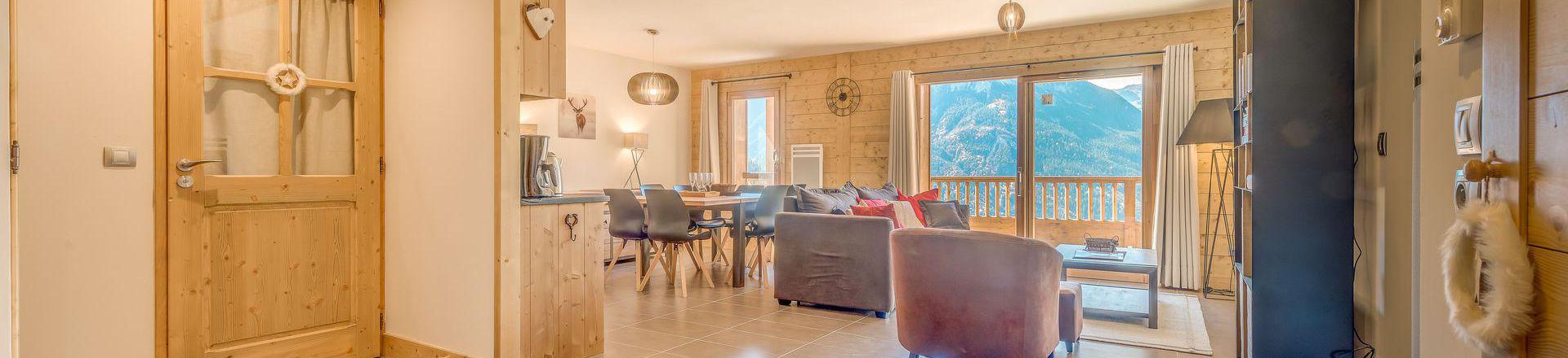 Rent in ski resort 4 room duplex apartment 8 people (B20P) - Résidence les Balcons Etoilés - Champagny-en-Vanoise