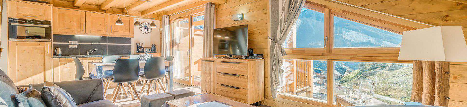 Аренда на лыжном курорте Апартаменты 2 комнат с мезонином 6 чел. (B15P) - Résidence les Balcons Etoilés - Champagny-en-Vanoise