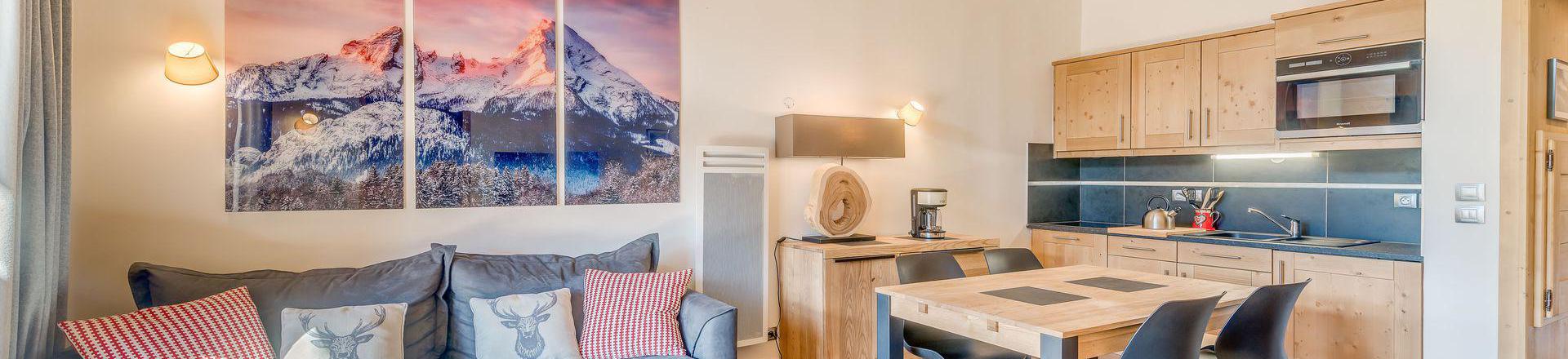 Rent in ski resort 3 room apartment 6 people (A12P) - Résidence les Balcons Etoilés - Champagny-en-Vanoise