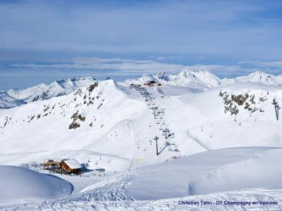 Аренда на лыжном курорте Chalet de la Côte - Champagny-en-Vanoise - зимой под открытым небом