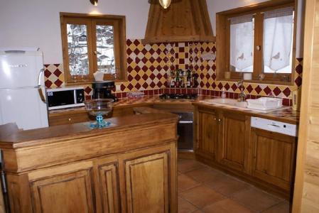 Skiverleih Doppelhaus Holzhütte 5 Zimmer 8-10 Personnen - Chalet la Sauvire - Champagny-en-Vanoise - Offene Küche