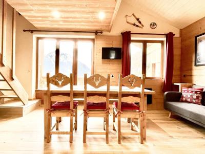 Rent in ski resort 4 room duplex apartment sleeping corner 8 people (18) - Résidence Club Alpina - Champagny-en-Vanoise - Dining area
