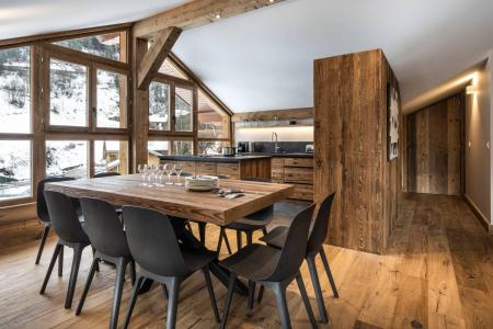 Ski verhuur Appartement 6 kamers 14 personen (7) - Résidence l'Ancolie - Champagny-en-Vanoise - Woonkamer