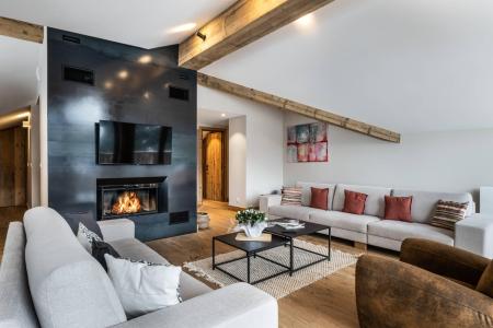 Ski verhuur Appartement 6 kamers 14 personen (7) - Résidence l'Ancolie - Champagny-en-Vanoise - Woonkamer