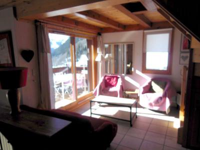 Rent in ski resort 4 room duplex apartment 7 people (009P) - Résidence la Tour du Merle - Champagny-en-Vanoise - Living room