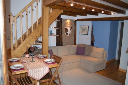 Rent in ski resort 3 room mezzanine apartment 6 people (010CL) - Résidence le Dahu - Champagny-en-Vanoise - Living room