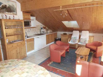 Ski verhuur Appartement 3 kamers 6 personen (02BCL) - Résidence le Roselin - Champagny-en-Vanoise - Woonkamer