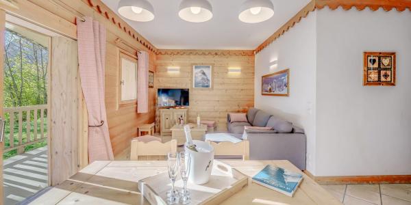 Ski verhuur Appartement 3 kamers 6 personen (C-31P) - Résidence les Alpages - Champagny-en-Vanoise - Woonkamer