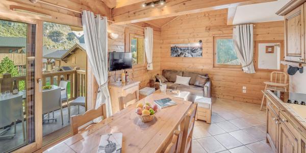Ski verhuur Appartement duplex 3 kamers 6 personen (C13P) - Résidence les Alpages - Champagny-en-Vanoise - Woonkamer