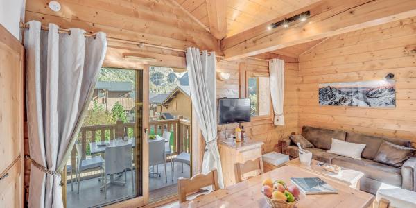 Ski verhuur Appartement duplex 3 kamers 6 personen (C13P) - Résidence les Alpages - Champagny-en-Vanoise - Woonkamer