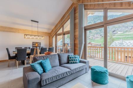 Rent in ski resort 5 room apartment 10 people (A22) - Résidence les Terrasses de la Vanoise - Champagny-en-Vanoise - Living room