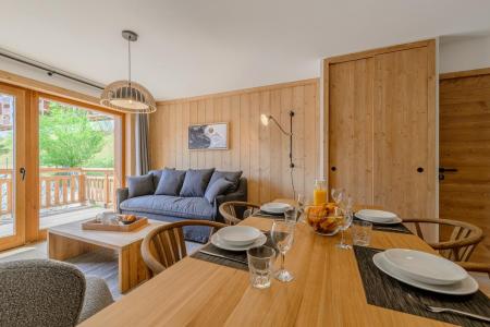 Rent in ski resort 2 room apartment 4 people - Résidence Terrésens L'étoile de la Vanoise - Champagny-en-Vanoise - Living room