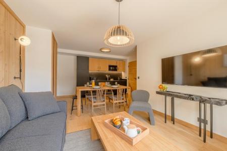 Rent in ski resort 2 room apartment 4 people - Résidence Terrésens L'étoile de la Vanoise - Champagny-en-Vanoise - Living room