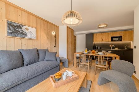 Rent in ski resort 2 room apartment 4 people - Résidence Terrésens L'étoile de la Vanoise - Champagny-en-Vanoise - Living room