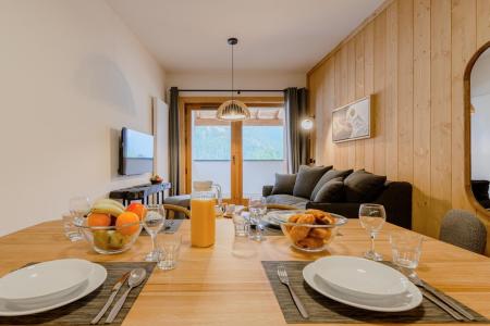 Rent in ski resort 2 room apartment cabin 4-6 people - Résidence Terrésens L'étoile de la Vanoise - Champagny-en-Vanoise - Living room