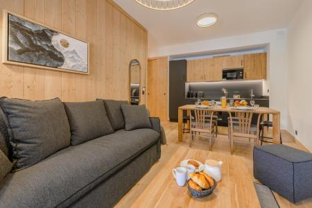 Rent in ski resort 2 room apartment cabin 4-6 people - Résidence Terrésens L'étoile de la Vanoise - Champagny-en-Vanoise - Living room