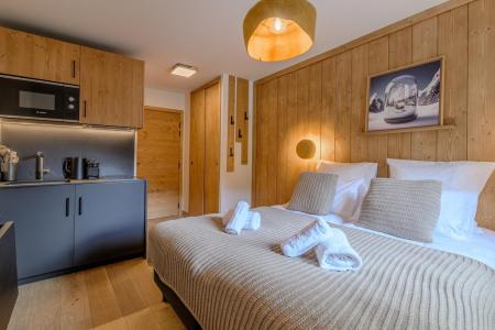 Rent in ski resort Studio 2 people - Résidence Terrésens L'étoile de la Vanoise - Champagny-en-Vanoise - Sleeping area