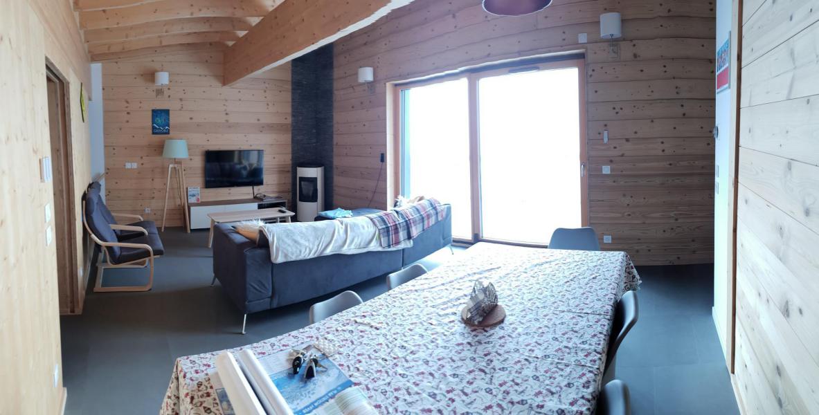 Ski verhuur Chalet duplex 5 kamers 12 personen - Chalet Bonhomme - Chamrousse - Woonkamer