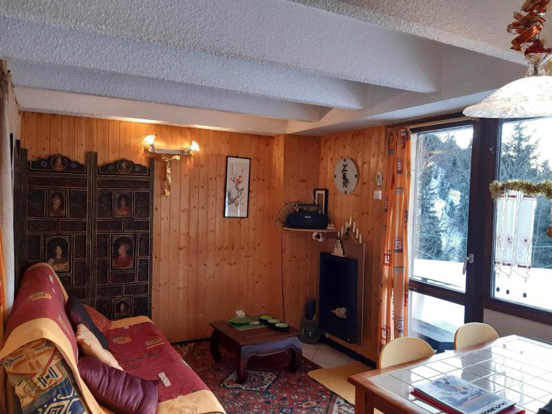 Ski verhuur Studio bergnis 4 personen (0001) - Résidence le Vernon - Chamrousse - Woonkamer