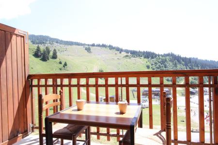 Skiverleih 2-Zimmer-Holzhütte für 6 Personen (210) - L'aiguille - Chamrousse - Terrasse