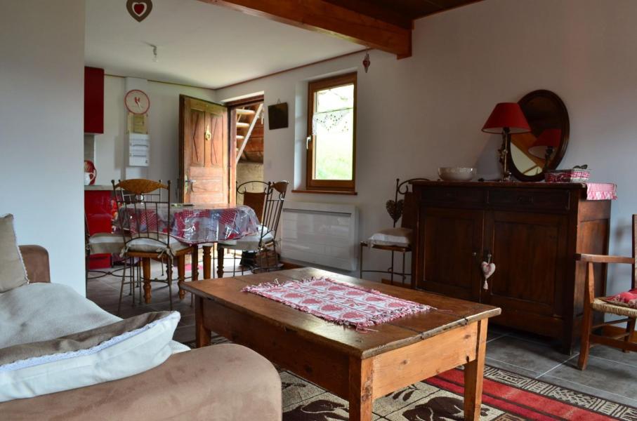 Skiverleih 2-Zimmer-Holzhütte für 6 Personen - Chalet CHEZ LA LOUISE - Châtel - Wohnzimmer