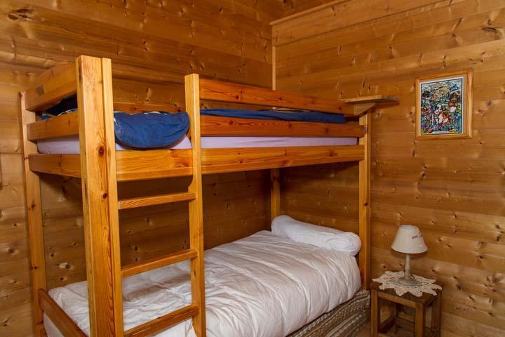 Rent in ski resort 8 room duplex apartment 16 people - Chalet l'Hermine des Vorres - Châtel - Bunk beds