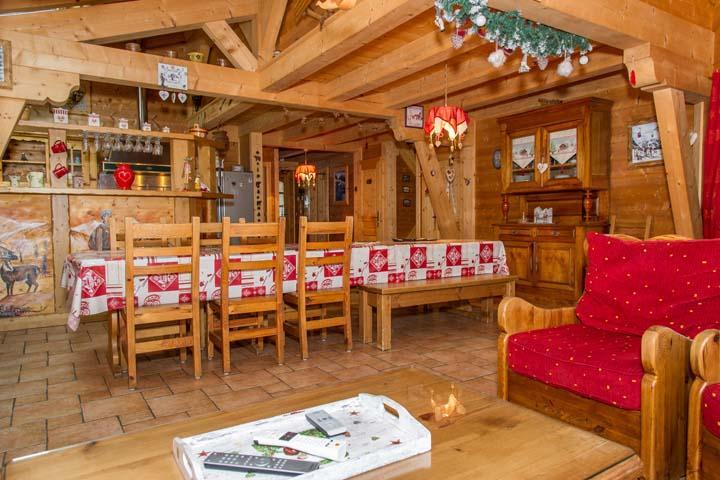 Rent in ski resort 8 room duplex apartment 16 people - Chalet l'Hermine des Vorres - Châtel - Living room