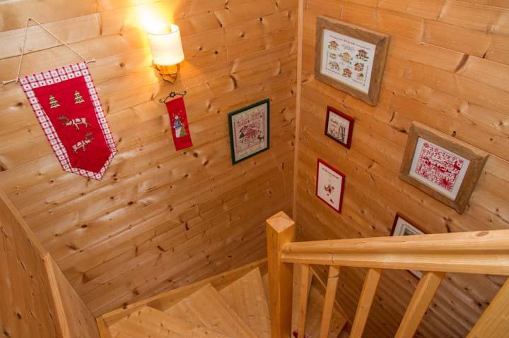 Rent in ski resort 8 room duplex apartment 16 people - Chalet l'Hermine des Vorres - Châtel - Stairs