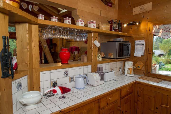 Skiverleih 8 Zimmer Maisonettewohnung für 16 Personen - Chalet l'Hermine des Vorres - Châtel - Kochnische