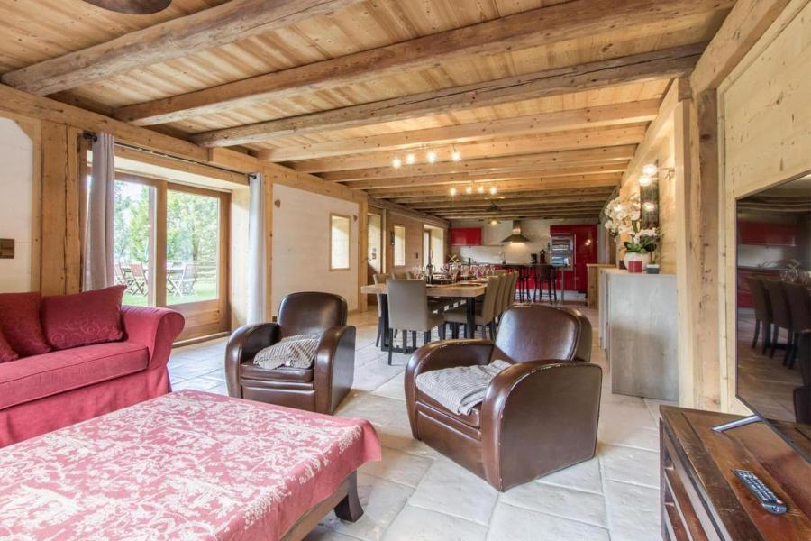 Skiverleih 5-Zimmer-Appartment für 13 Personen (Logement 13 personnes) - Chalet LA FERME DU CREUX DU NANT - Châtel - Wohnzimmer