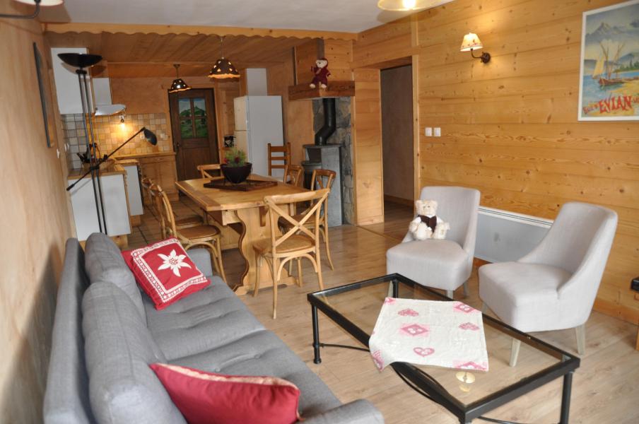 Rent in ski resort 5 room apartment 7 people - Chalet la Puce - Châtel - Living room