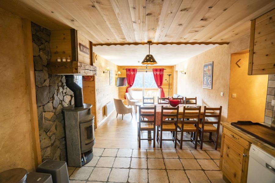 Skiverleih 5-Zimmer-Appartment für 7 Personen - Chalet la Puce - Châtel - Wohnzimmer