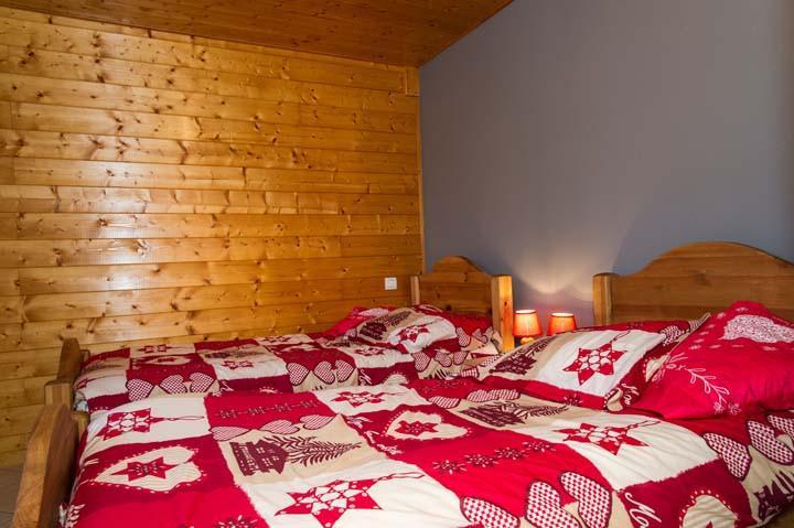 Skiverleih 3-Zimmer-Appartment für 6 Personen - Chalet le Marmouset - Châtel - Offener Schlafbereich