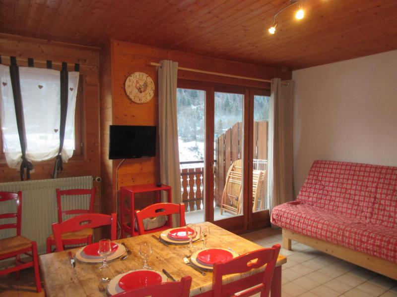 Skiverleih 3-Zimmer-Appartment für 6 Personen (1) - Chalet les Bouquetins - Châtel - Wohnzimmer