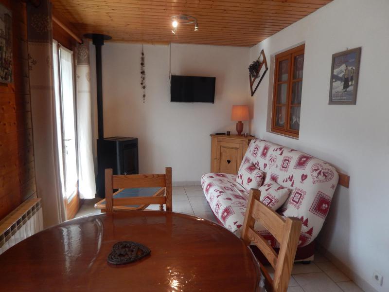 Ski verhuur Appartement 2 kamers 4 personen - Chalet les Géraniums - Châtel - Woonkamer