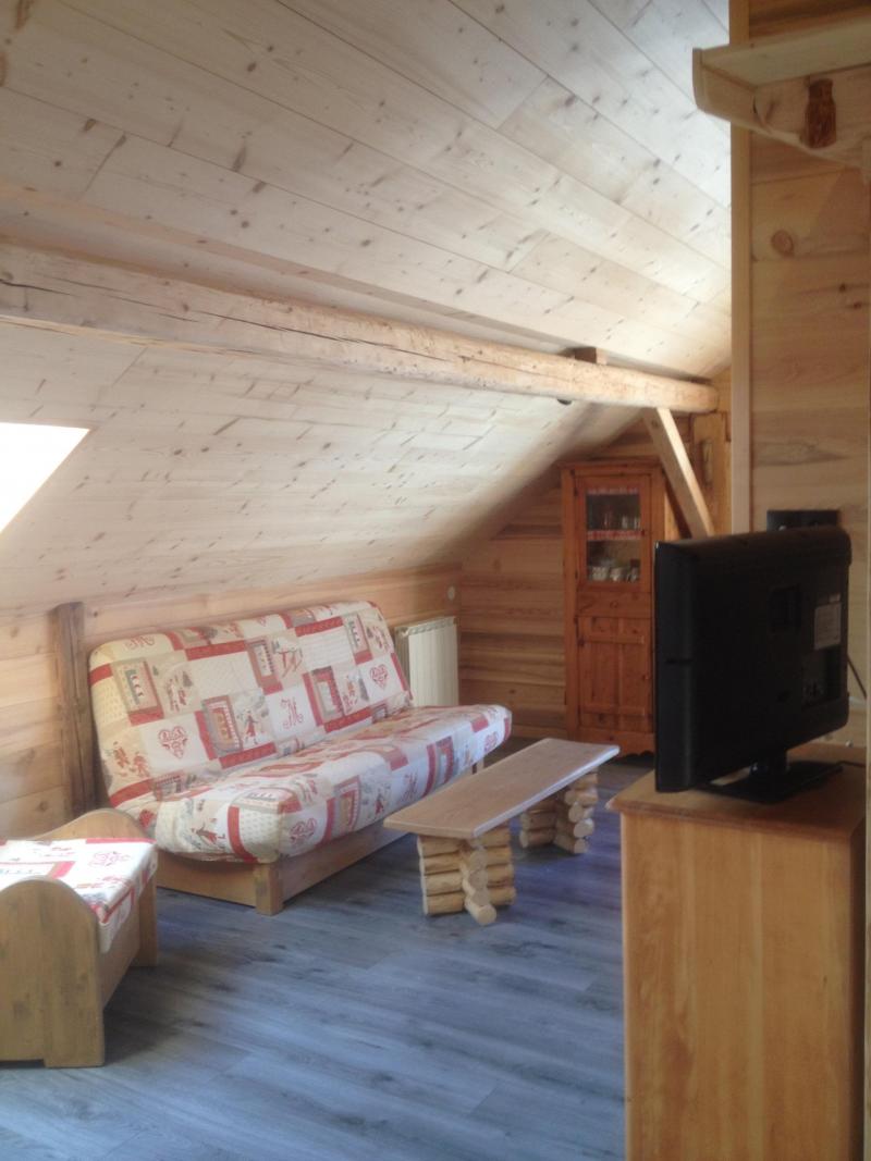 Ski verhuur Appartement 3 kamers 5 personen (002) - Chalet les Pivottes - Châtel - Woonkamer