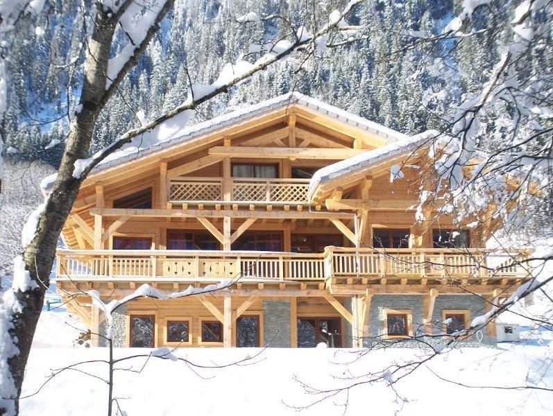 Аренда на лыжном курорте Chalet Les Romains - Châtel - зимой под открытым небом