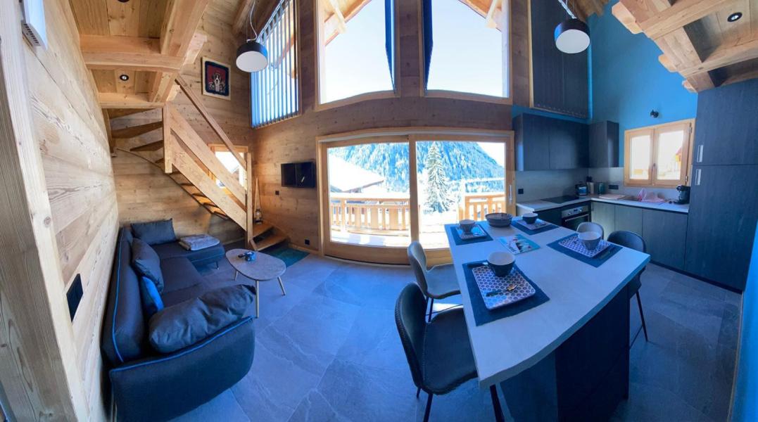 Rent in ski resort 2 room apartment 4 people - Le petit chalet  - Châtel - Living room